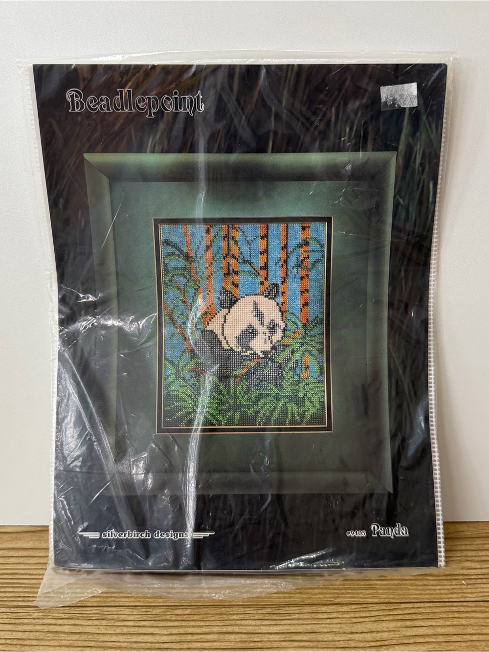Vintage Beadlepoint Panda Art #9405 Silverbirch Designs Craft Kit Canada